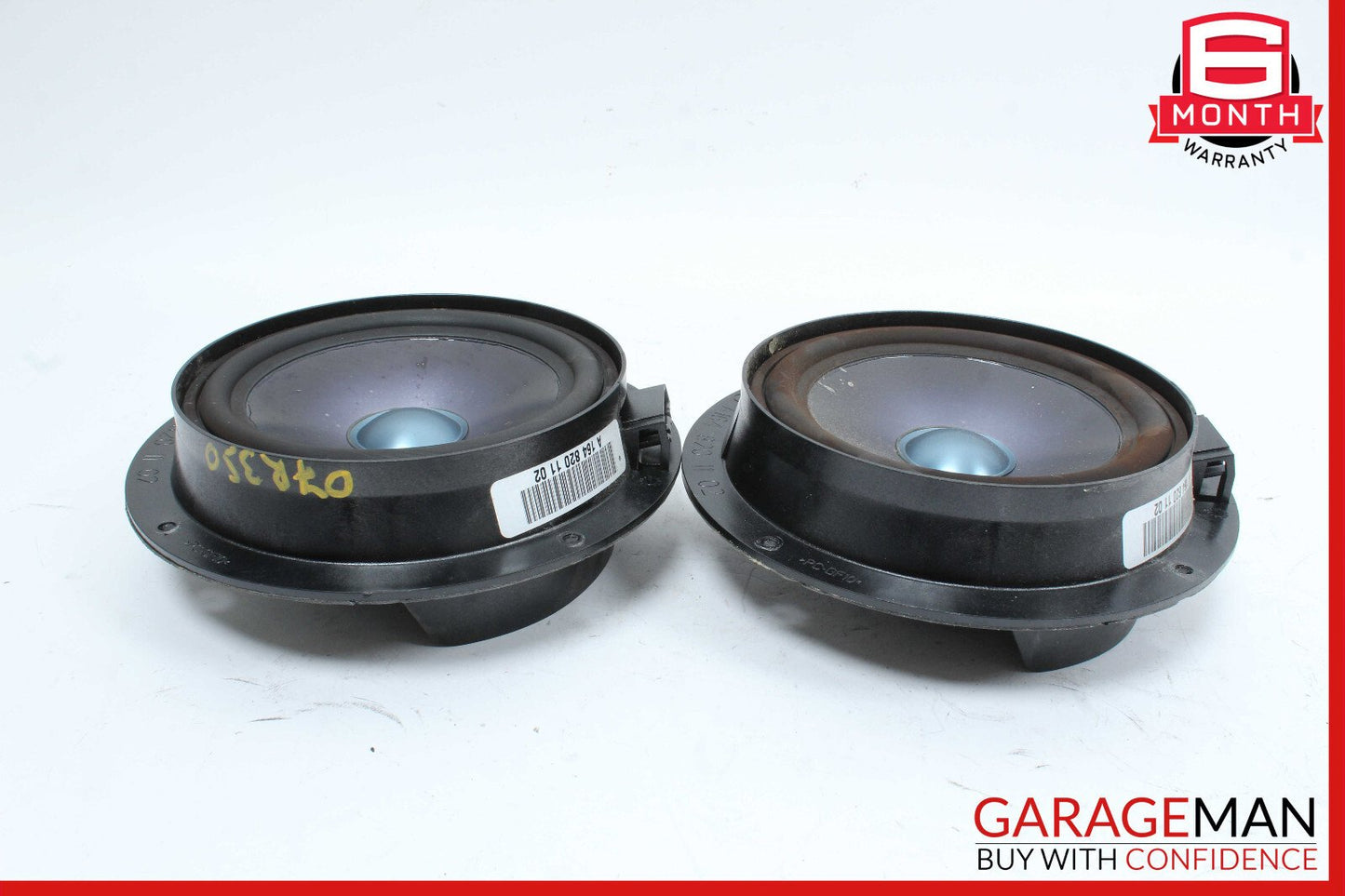 06-13 Mercedes W251 R350 Rear Left & Right Door Sound Audio Speakers Set of 2