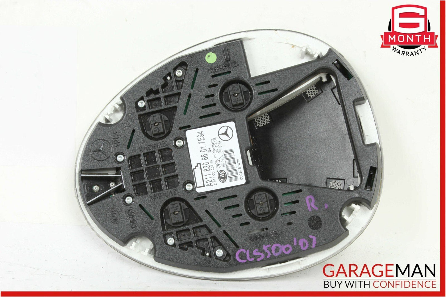 03-11 Mercedes CLS500 E350 Rear Overhead Dome Light Lamp Reading Map Gray