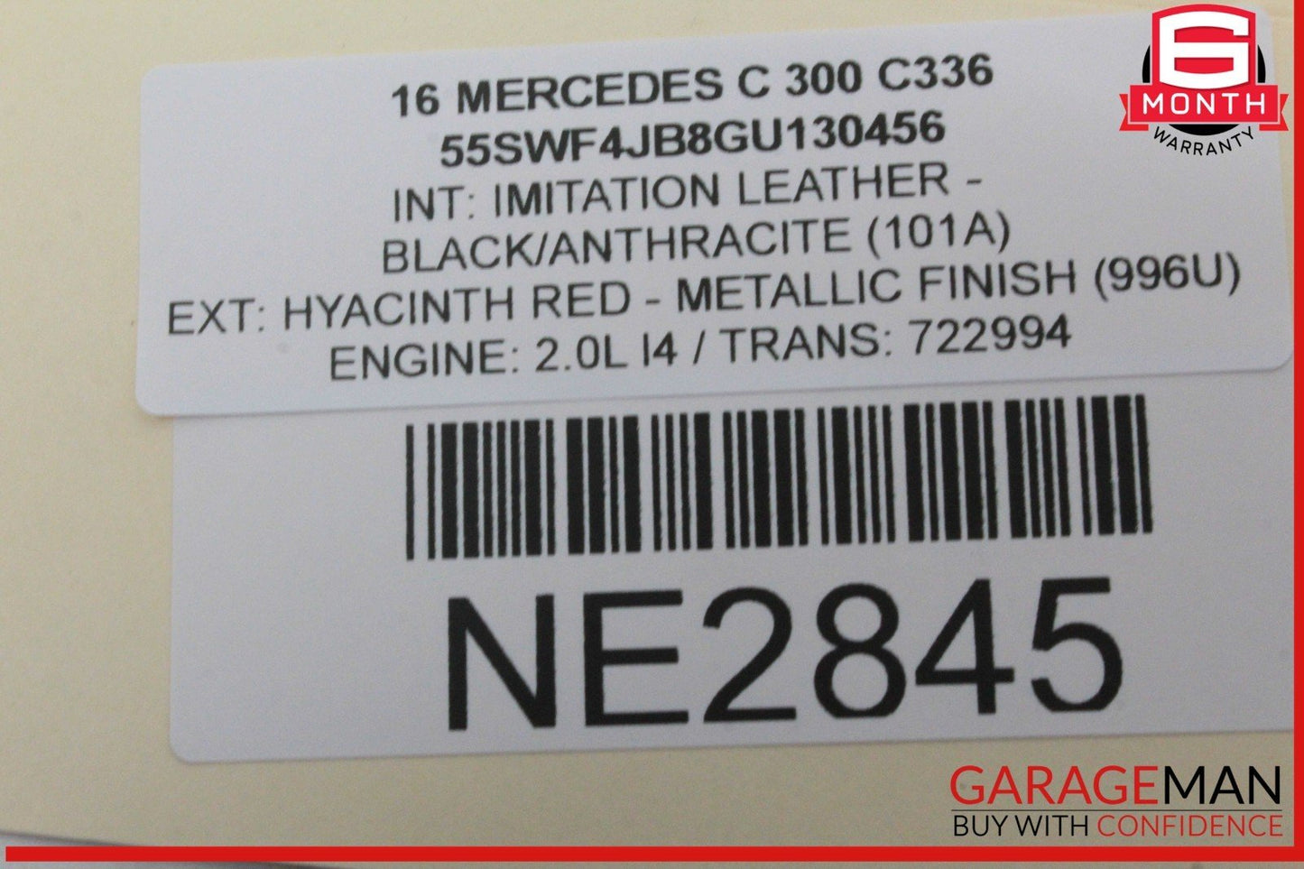 16-19 Mercedes W205 C300 C350e Rear Right Passenger Side Door Control Module OEM