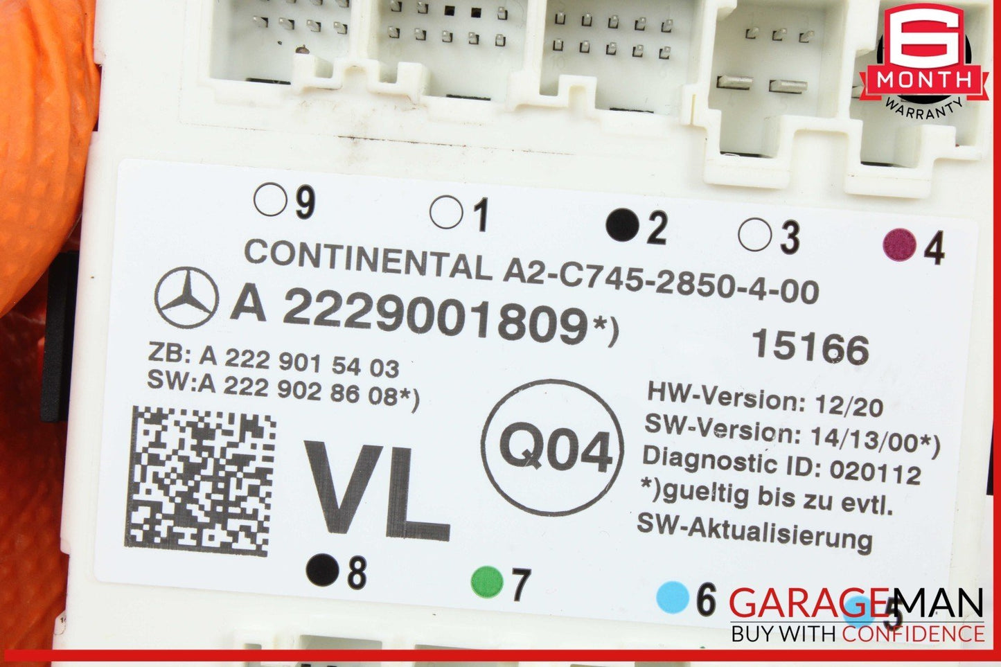 15-23 Mercedes W205 C300 4MATIC Front Left Side Door Control Module Unit OEM
