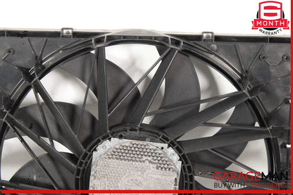 10-16 Porsche Panamera 970 Radiator Engine Electric Cooling Fan Shroud Assy OEM