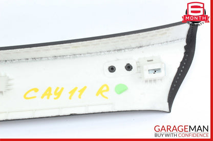 11-18 Porsche Cayenne 958 S Right Side Fairing Upper Pillar Trim Cover Black OEM