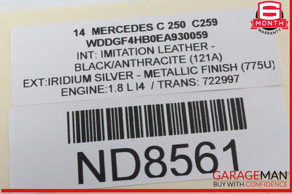 10-15 Mercedes W204 C250 C300 Keyless Go Entry Control Module 1729006206 OEM