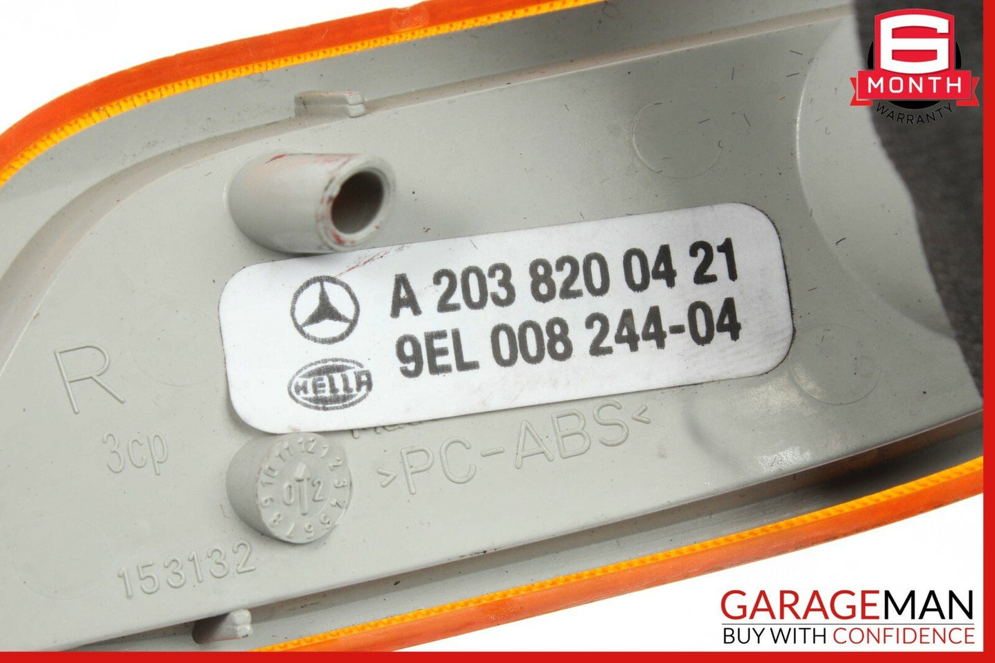 01-07 Mercedes W203 C230 Sedan Front Right Side Marker Bumper Turn Signal Light