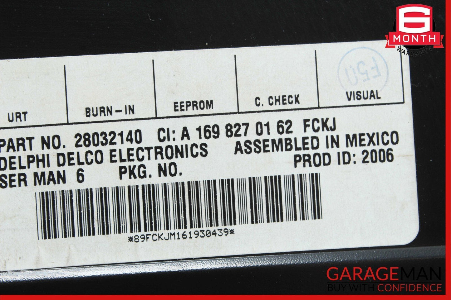 03-09 Mercedes W219 CLS550 CLK350 Sirius Satellite Radio Receiver 1698270162 OEM
