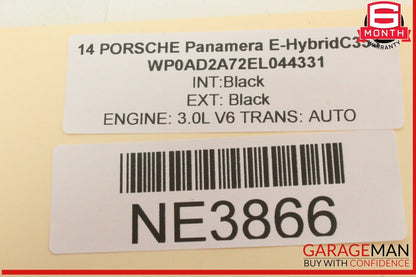 10-16 Porsche Panamera 970 E-Hybrid Dashboard Cover Panel Trim Carbon Fiber OEM