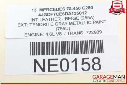 12-16 Mercedes X166 GL450 Hand Parking Brake Control Module Unit 1669002700 OEM