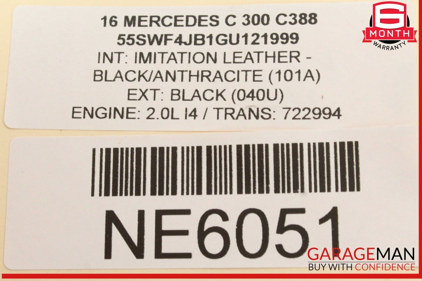 15-23 Mercedes W205 C300 Front Right Side Bumper Reinforcement Impact Bar OEM
