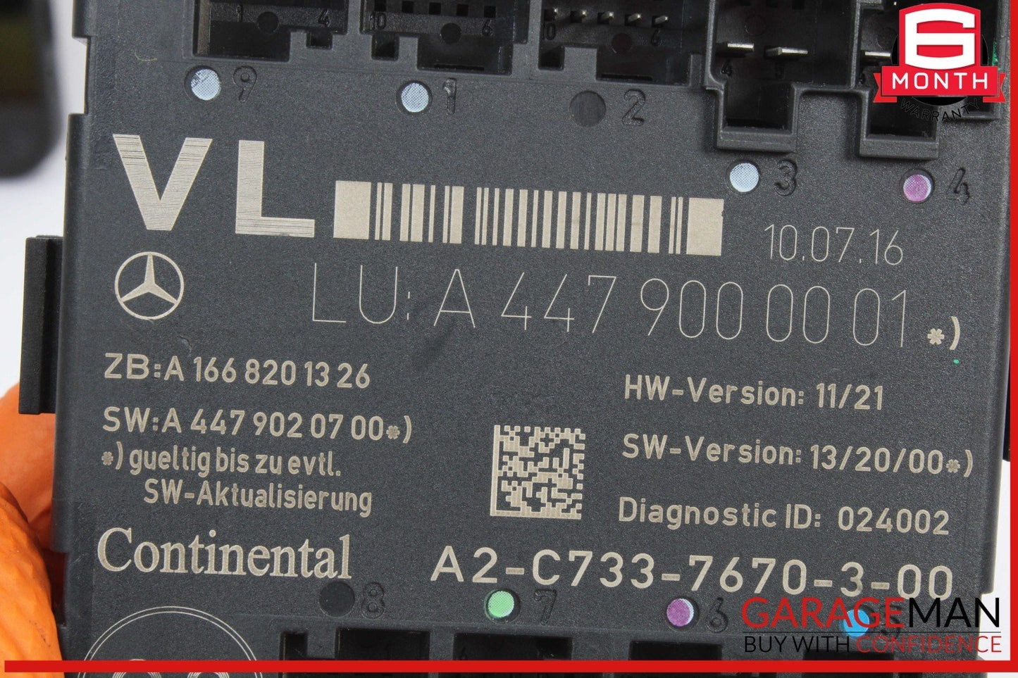 16-23 Mercedes W447 Metris Front Left Side Door Control Module Unit OEM