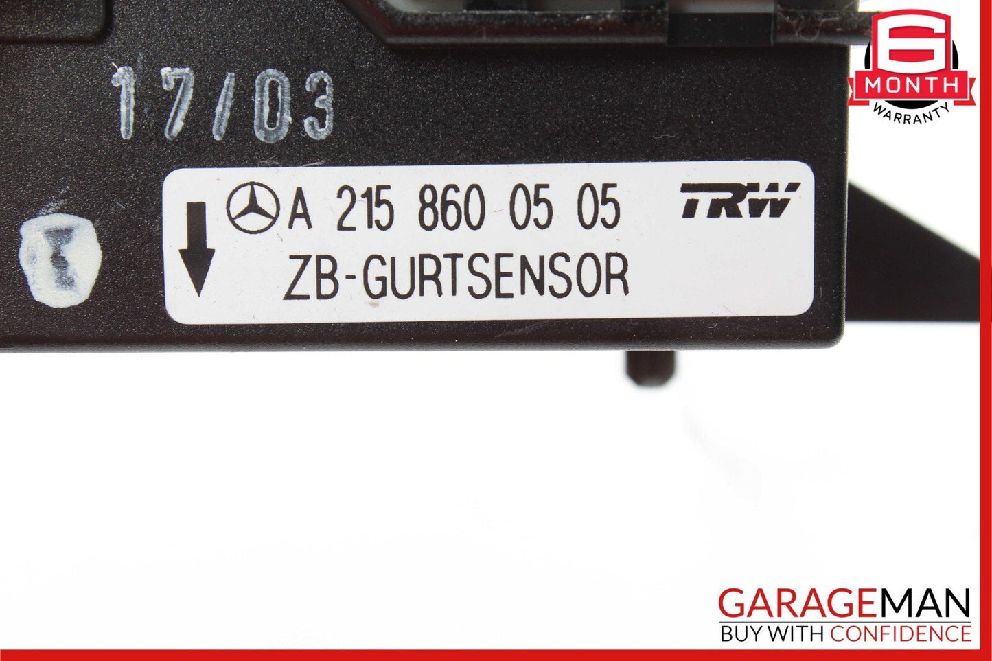 Mercedes W215 CL55 AMG SL500 Seat Belt Seatbelt Tension Sensor 2158600505 OEM