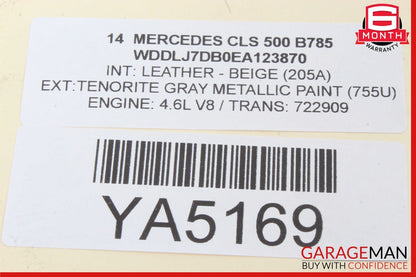 02-19 Mercedes W218 CLS500 CL600 AUX Auxiliary Circulation Water Pump OEM