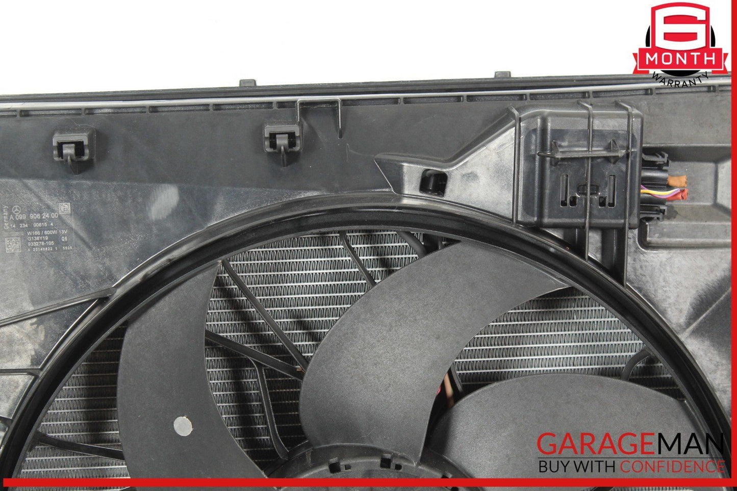 12-19 Mercedes W166 ML350 Water Radiator A/C Conditioning Condenser Assembly OEM