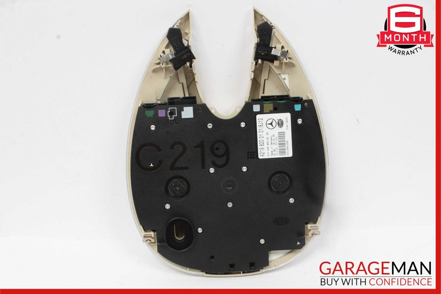 06-11 Mercedes W219 CLS500 Front Upper Overhead Dome Light Sunroof Switch Brown