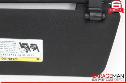 14-17 Mercedes W222 S550 Front Right Passenger Side Sunvisor Sun Visor Black OEM