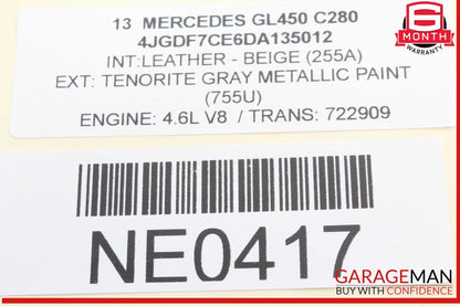 12-19 Mercedes X166 GL450 Rear Right Side Tie Rod Upper Control Arm OEM