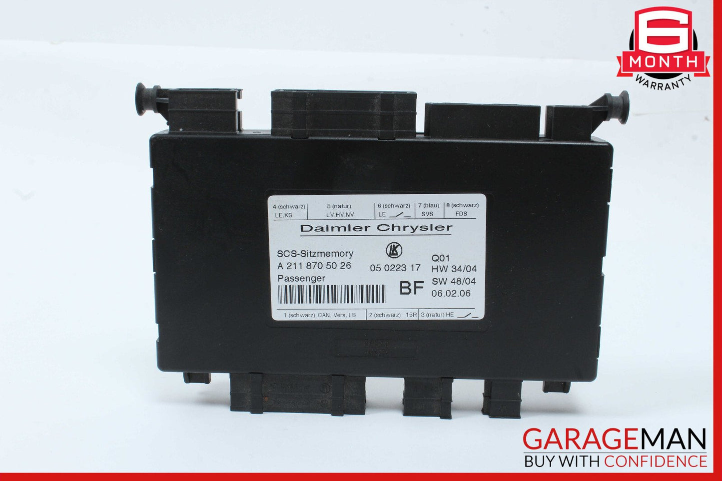 03-11 Mercedes R171 SLK350 E350  Front Right Side Under Seat Control Module OEM