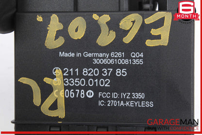 03-11 Mercedes W211 E63 AMG Rear Door Keyless Go Control Module Unit OEM