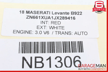 17-20 Maserati Levante M161 Dashboard Dash Glove Box Glovebox Black OEM