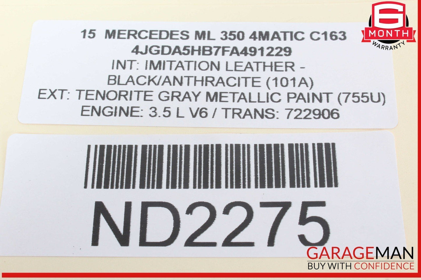 12-15 Mercedes W166 ML350 4MATIC Rear Left or Right Sway Stabilizer Bar Link OEM