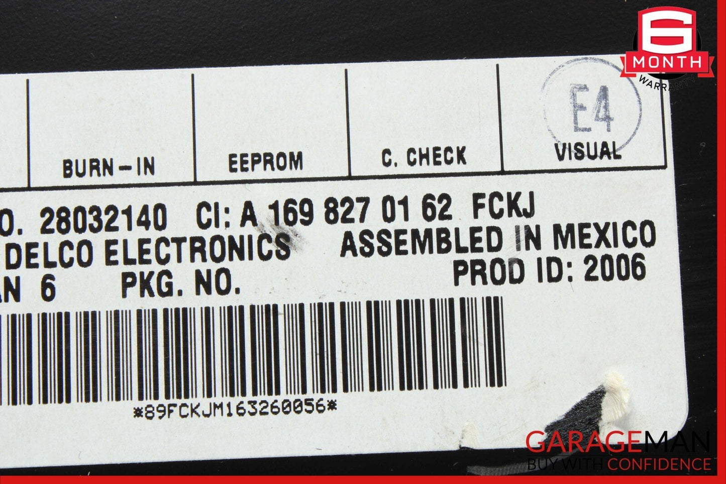 03-12 Mercedes X164 GL450 CLK350 Sirius Satellite Radio Receiver 1698270162 OEM