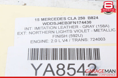 14-19 Mercedes W117 CLA250 Front Right Side Door Window Regulator Motor Unit OEM