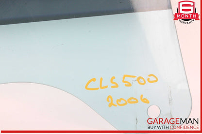06-11 Mercedes W219 CLS500 CLS550 Rear Left Driver Side Door Window Glass