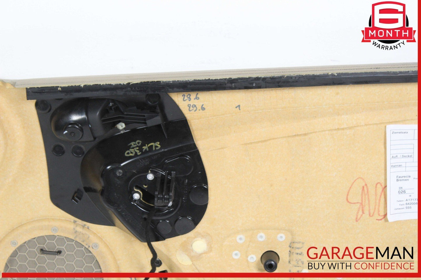 05-11 Mercedes R171 SLK350 Front Left Side Interior Door Panel Cover Assembly