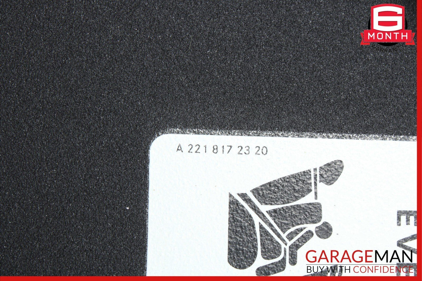 08-14 Mercedes W204 C350 Front Right Passenger Sun Visor Sunvisor Shade Black