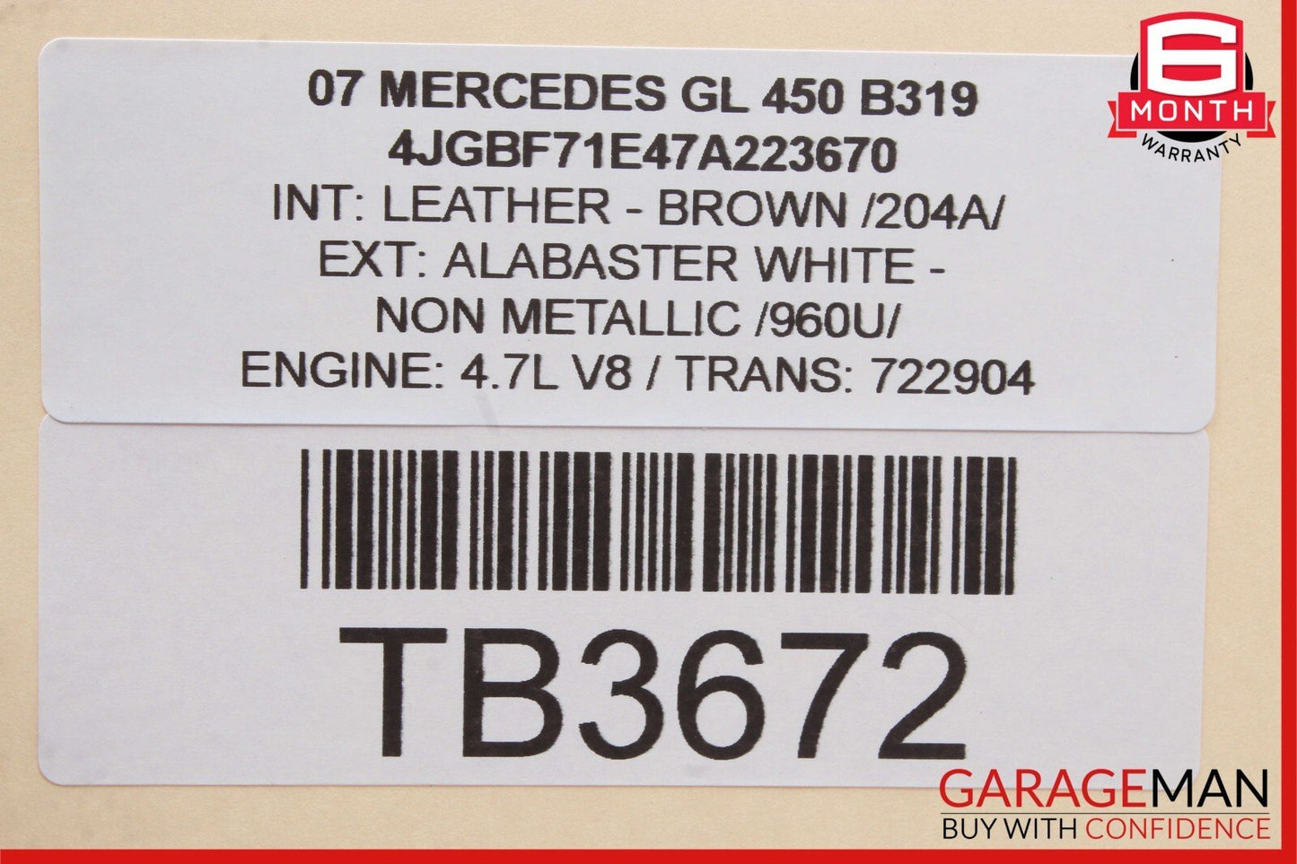06-13 Mercedes X164 GL450 GL550 R350 Front Left Driver Door Control Module OEM