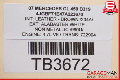 06-13 Mercedes X164 GL450 GL550 R350 Front Left Driver Door Control Module OEM