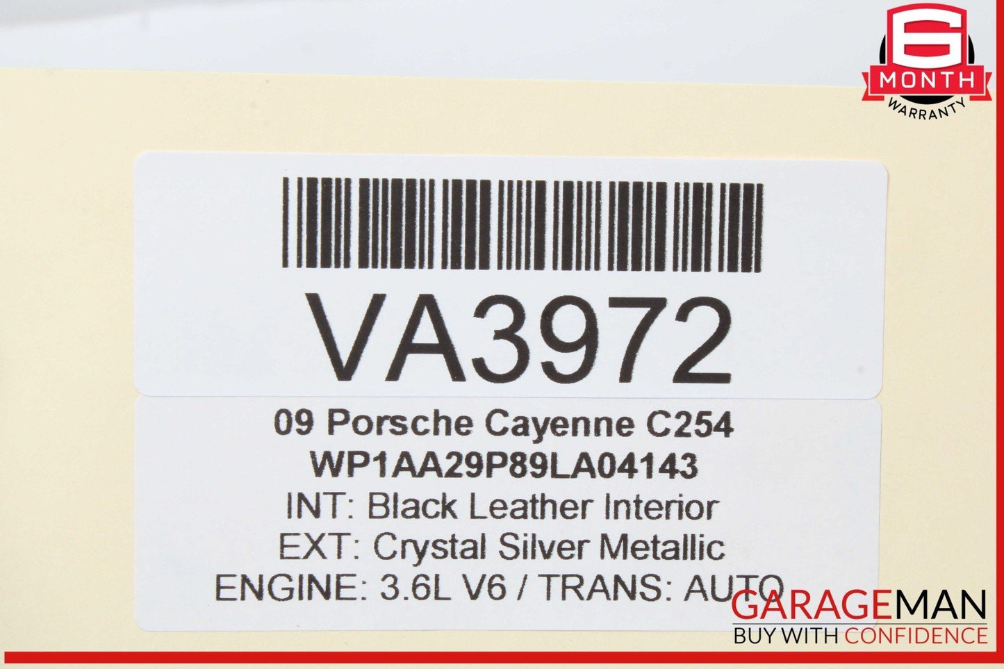 08-10 Porsche Cayenne 957 Front Left Side Foglight Fog Light Lamp Assembly OEM