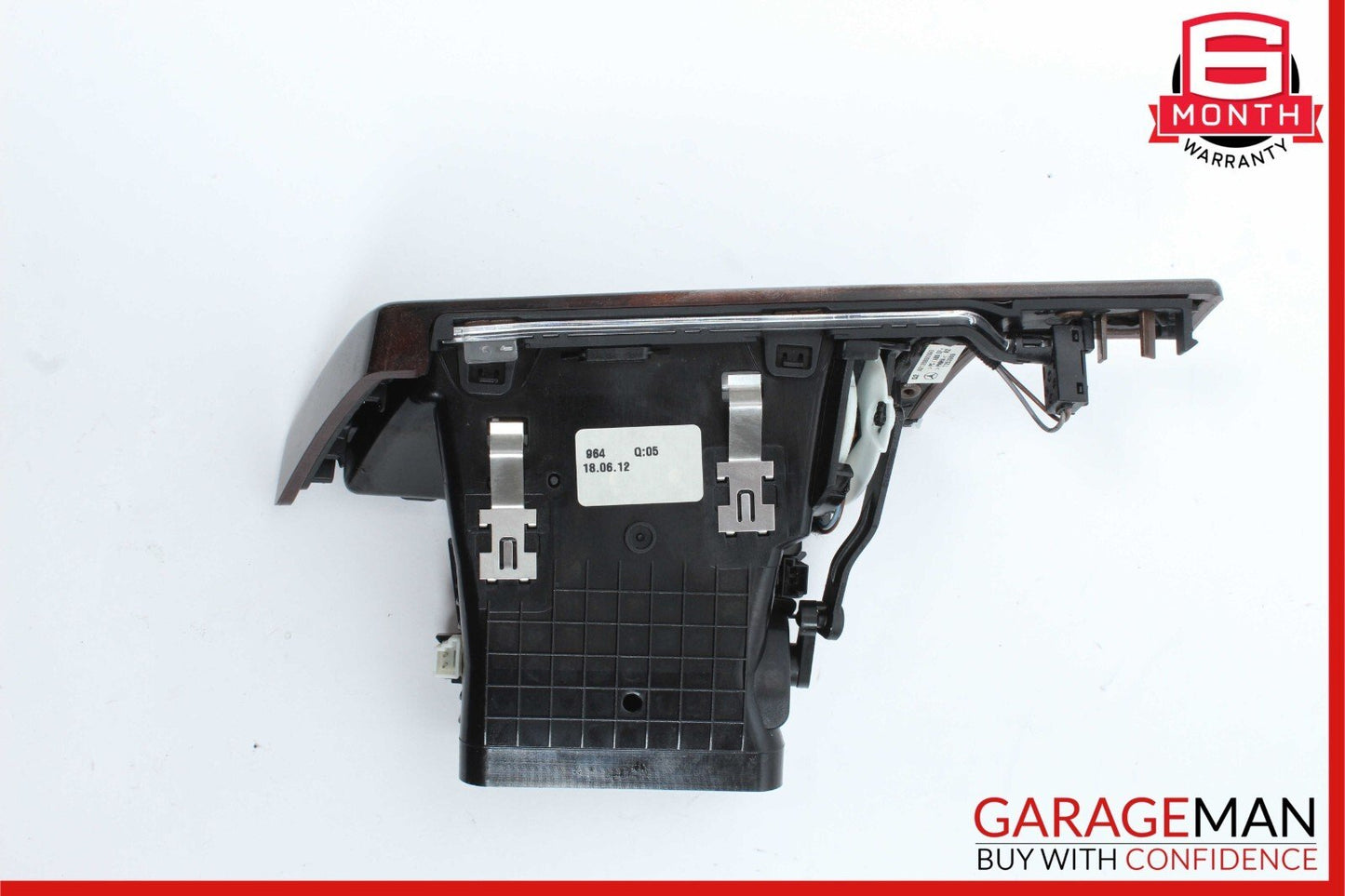 10-13 Mercedes W212 E350 Front Left Dashboard Dash AC A/C Air Vent Trim Wood