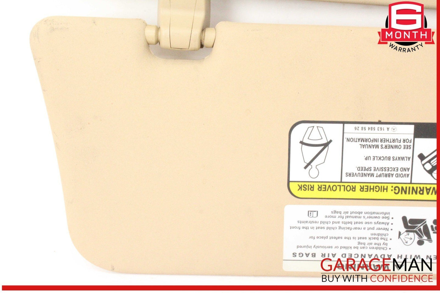 06-12 Mercedes X164 GL450 Front Left Side Sun Visor Sunvisor Shade OEM