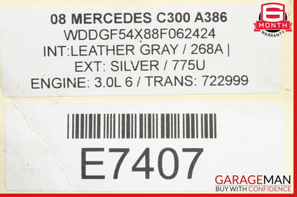 08-11 Mercedes W204 C250 C300 Sedan Rear Left Side Door Lock Latch Actuator OEM