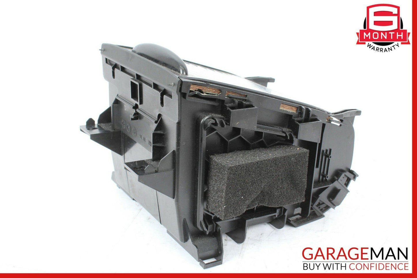 06-11 Mercedes W219 CLS500 Rear Center Console Cupholder Armrest Storage Wood