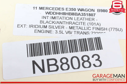 10-18 Mercedes W212 E350 Wagon Front Right Absorber Bumper Reinforcement Bracket