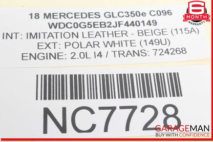 16-22 Mercedes X253 GLC350e Rear Left or Right Side Lower Control Arm OEM