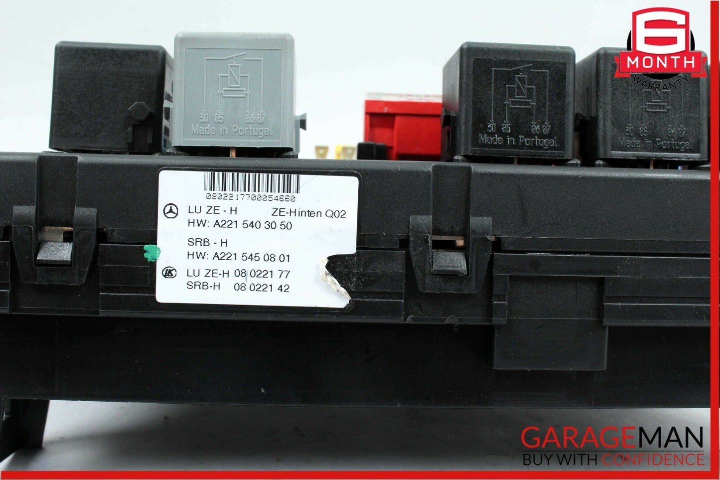07-13 Mercedes W221 S550 CL550 Rear Trunk Fuse Box Relay Block 2215403050 OEM