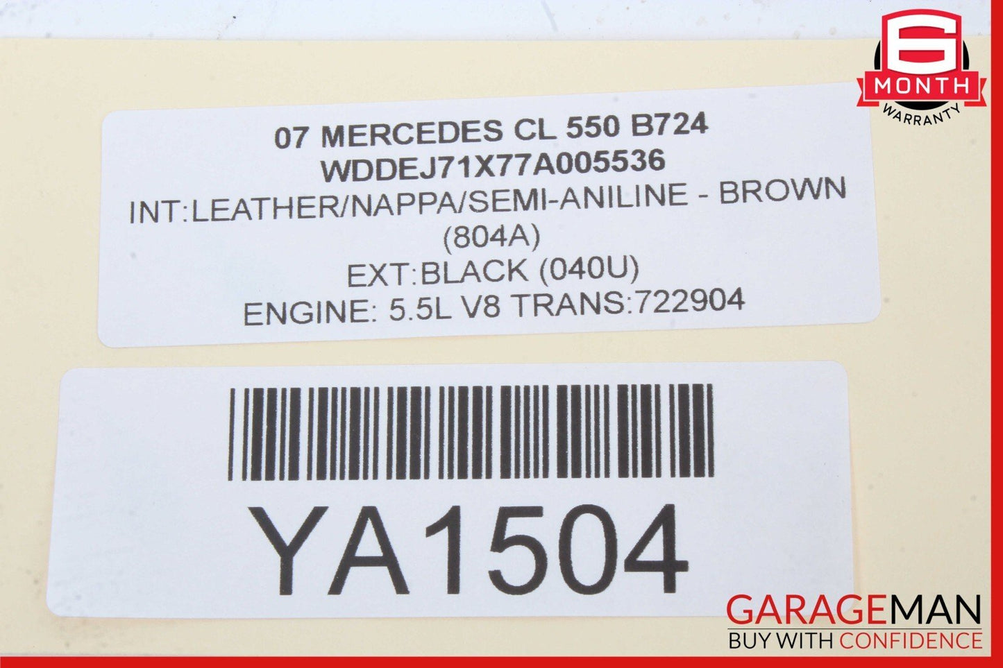 07-14 Mercedes W216 CL550 CL63 Trunk Lid Lift Hydraulic Pump Motor Cylinder OEM