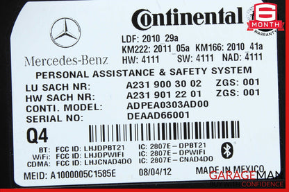 10-20 Mercedes W204 C250 E350 GLA250 SL400 Communication Control Module Unit OEM