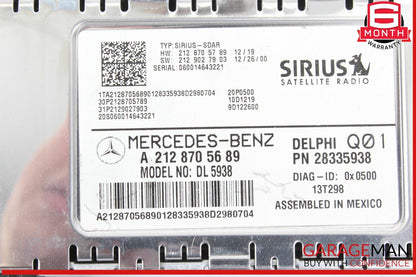 14-19 Mercedes W212 E250 Sirius Satellite Radio Receiver 2128705689 OEM