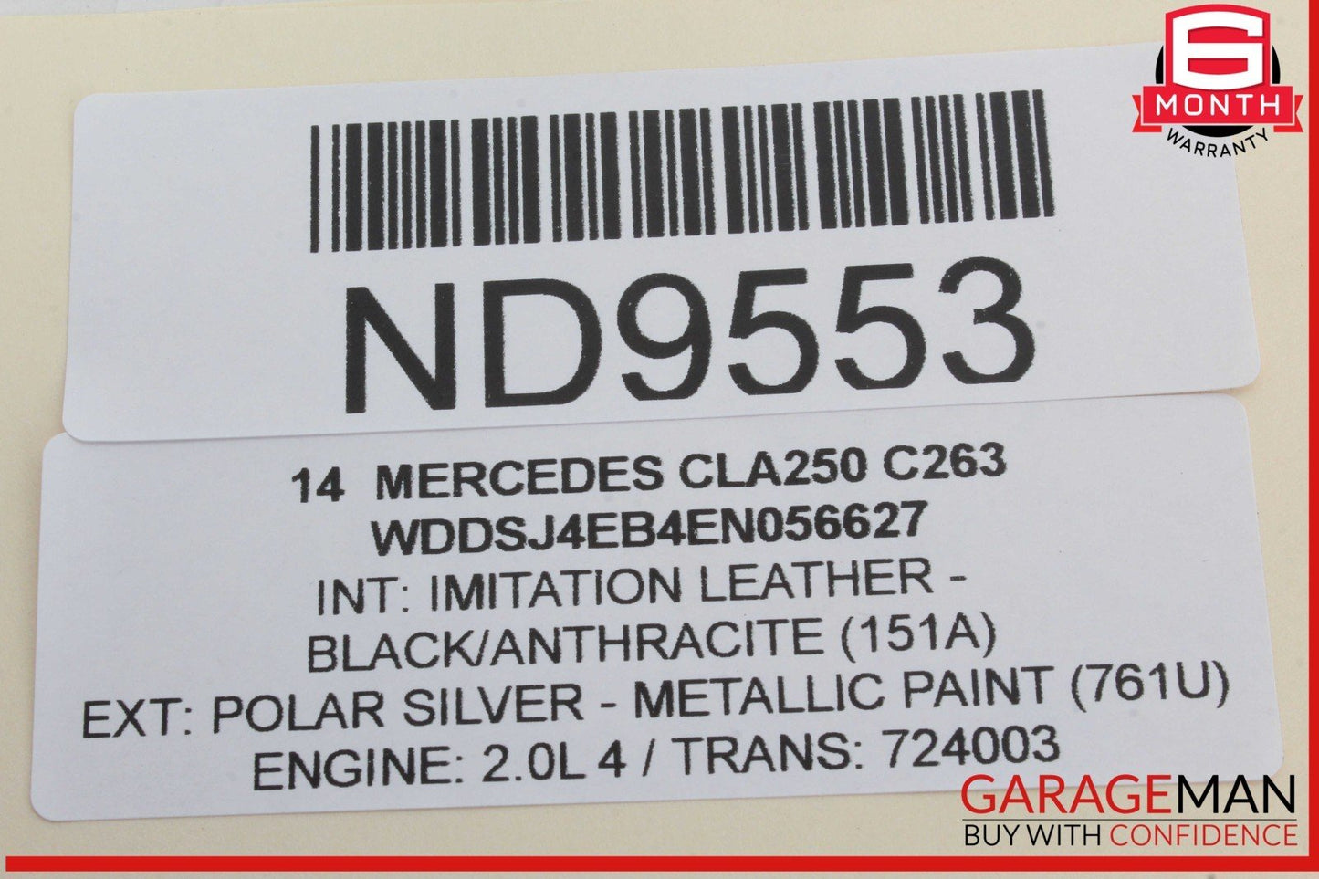 14-19 Mercedes W117 CLA250 Rear Left Driver Side Door Lock Latch Actuator OEM