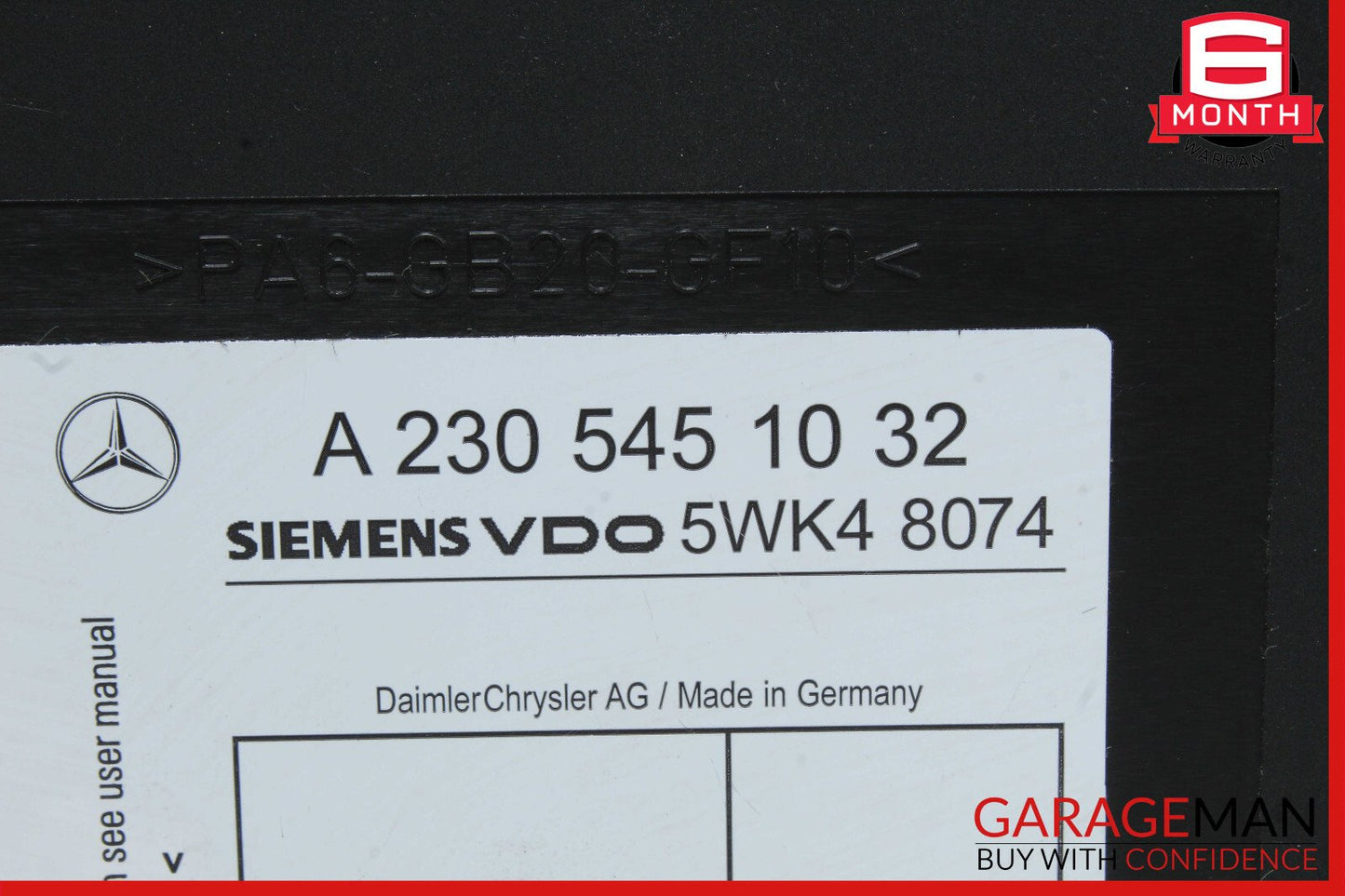 00-03 Mercedes R230 SL500 SL55 AMG Keyless Go Entry Control Module OEM