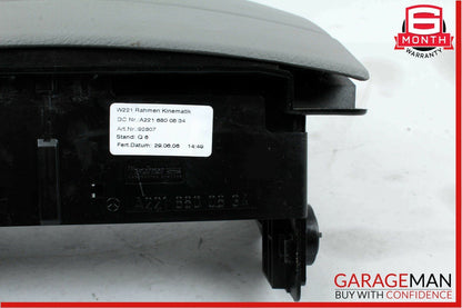 07-13 Mercedes W221 S500 S350 Dash Console CD Player Cover Trim Panel OEM