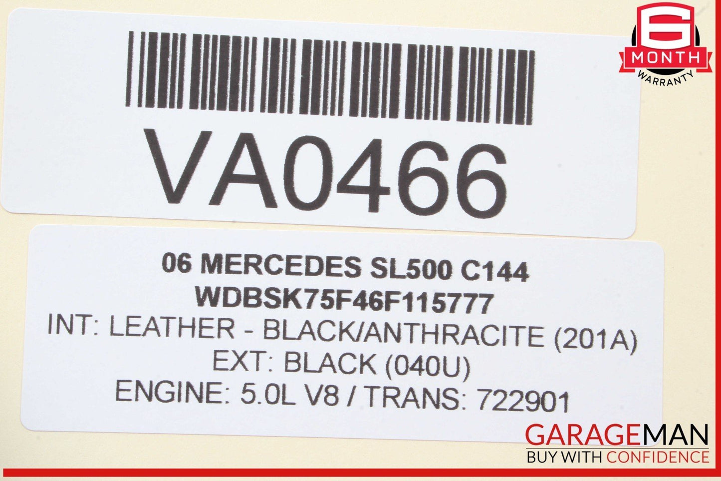 03-08 Mercedes R230 SL500 SL55 AMG Center Console ESP Switch Control Button OEM