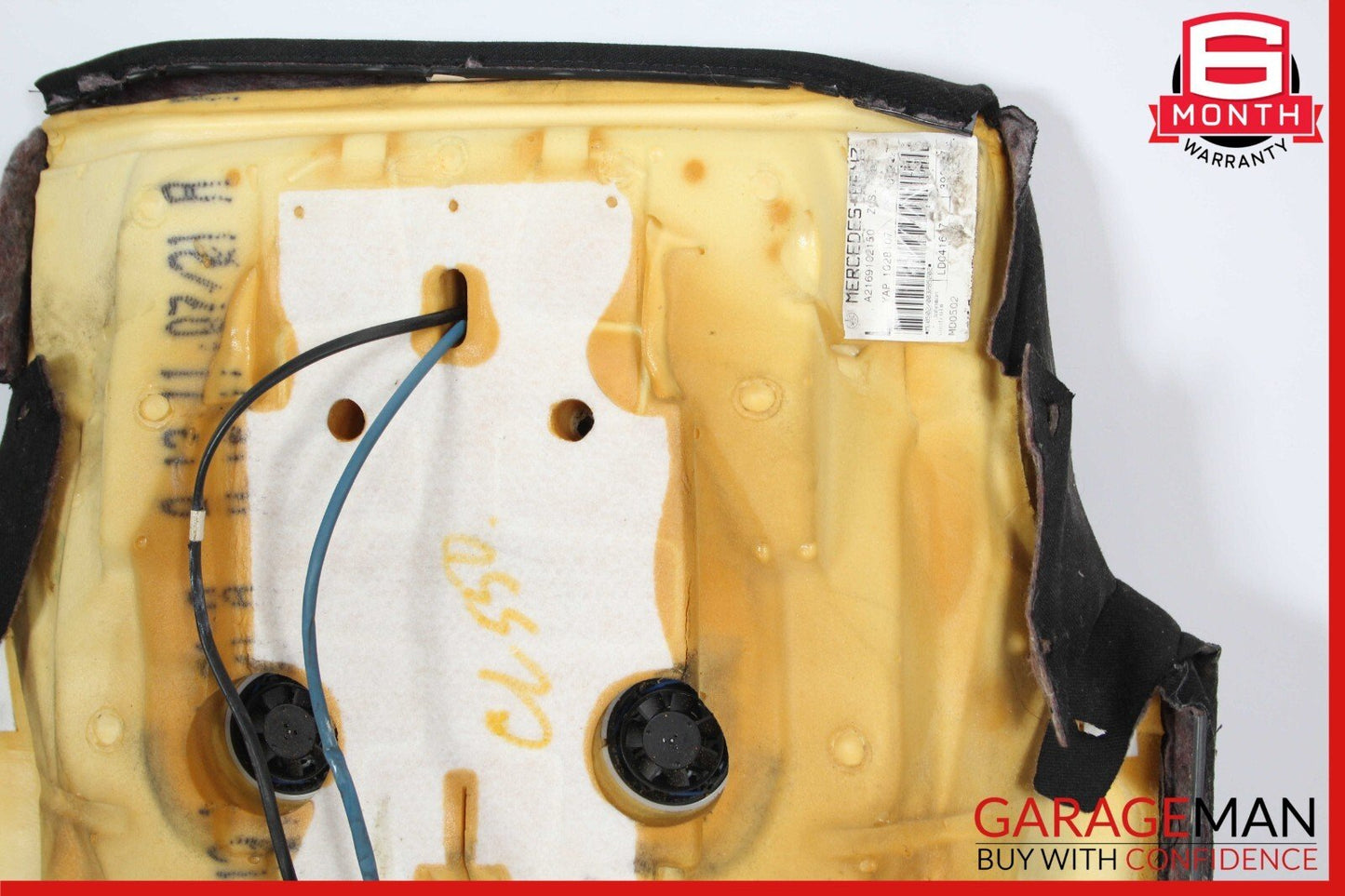 07-14 Mercedes W216 CL550 Front Left Lower Bottom Seat Cushion Cover Anthracite