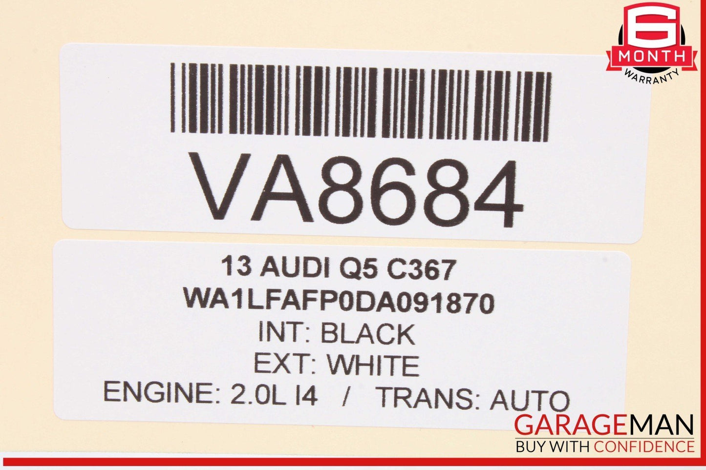 13-17 Audi Q5 SQ5 Rear Left Driver Side Door Control Module Unit 8K0959795G OEM