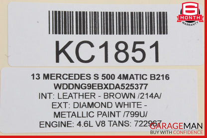 10-13 Mercedes W221 S550 S350 Occupant Seat Module Sensor Front Right OEM