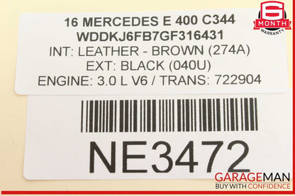 08-17 Mercedes W212 E400 C350 Rear Left or Right Side CV Axle Half Shaft OEM