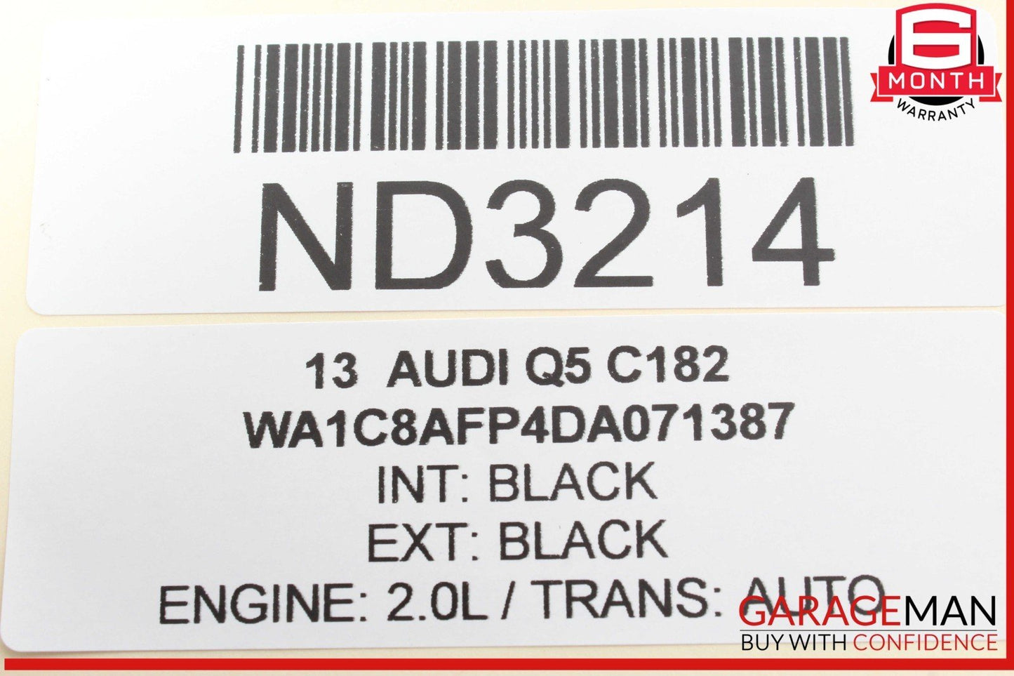 13-17 Audi Q5 Xenon HID Headlight Lamp Module 8K0941597B Genuine